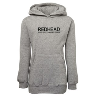Kids Fleecy Hoodie:13% Marle with Redhead Surf Club