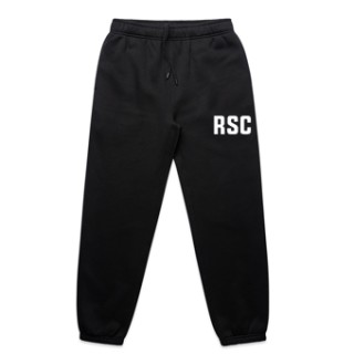 Women's Relax Track Pants:Black with Redhead Surf Club